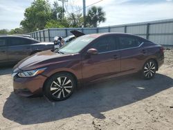 Nissan salvage cars for sale: 2021 Nissan Sentra SV