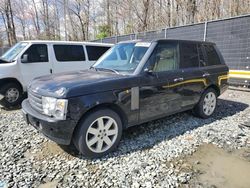 Salvage cars for sale at Waldorf, MD auction: 2004 Land Rover Range Rover HSE