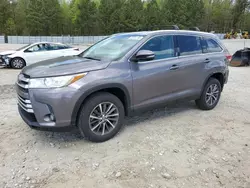 Salvage cars for sale at Gainesville, GA auction: 2019 Toyota Highlander SE