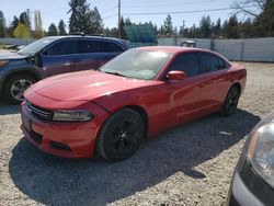 Salvage cars for sale from Copart Graham, WA: 2015 Dodge Charger SE