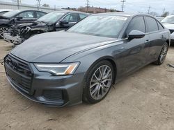 Salvage cars for sale at Dyer, IN auction: 2022 Audi A6 Premium Plus