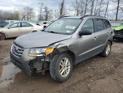 Salvage cars for sale from Copart Central Square, NY: 2011 Hyundai Santa FE GLS