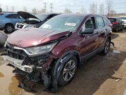 Salvage cars for sale at Elgin, IL auction: 2017 Honda CR-V LX