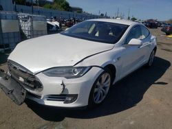 Salvage cars for sale from Copart Vallejo, CA: 2013 Tesla Model S