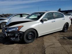 Salvage cars for sale from Copart Woodhaven, MI: 2010 Honda Accord EXL