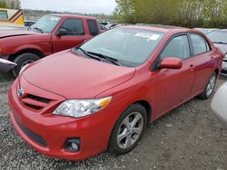 Salvage cars for sale from Copart Arlington, WA: 2012 Toyota Corolla Base