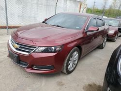 Chevrolet Impala salvage cars for sale: 2017 Chevrolet Impala LT