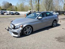 Salvage cars for sale at Portland, OR auction: 2016 Mercedes-Benz C 300 4matic