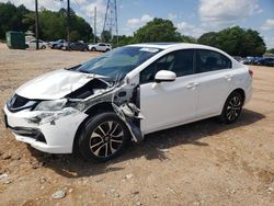 Salvage cars for sale at China Grove, NC auction: 2015 Honda Civic EX