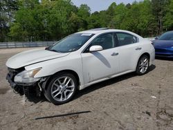 Salvage cars for sale from Copart Austell, GA: 2010 Nissan Maxima S