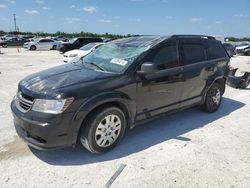 Salvage cars for sale from Copart Arcadia, FL: 2016 Dodge Journey SE