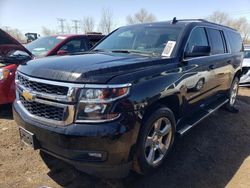 Chevrolet Suburban k1500 lt salvage cars for sale: 2018 Chevrolet Suburban K1500 LT