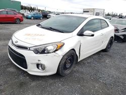 Salvage cars for sale from Copart Montreal Est, QC: 2015 KIA Forte EX