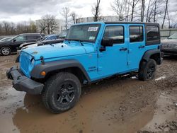 Jeep Wrangler salvage cars for sale: 2017 Jeep Wrangler Unlimited Sport