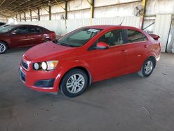 Chevrolet Sonic lt salvage cars for sale: 2013 Chevrolet Sonic LT