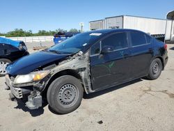 Salvage cars for sale at Fresno, CA auction: 2012 Honda Civic LX