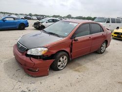 Salvage cars for sale from Copart San Antonio, TX: 2005 Toyota Corolla CE