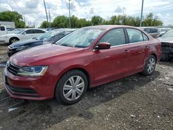 Salvage cars for sale from Copart Columbus, OH: 2017 Volkswagen Jetta S