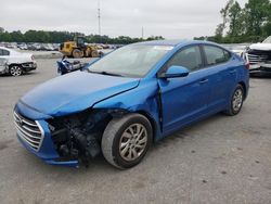 Salvage cars for sale at Dunn, NC auction: 2017 Hyundai Elantra SE