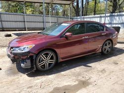 Salvage cars for sale at Austell, GA auction: 2016 Honda Accord Sport