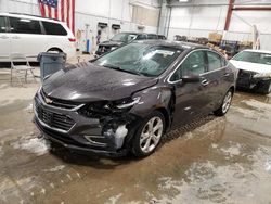 Salvage cars for sale at Mcfarland, WI auction: 2017 Chevrolet Cruze Premier