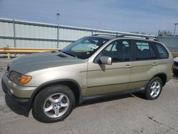 Salvage cars for sale at Dyer, IN auction: 2002 BMW X5 3.0I