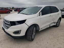 Salvage cars for sale at San Antonio, TX auction: 2017 Ford Edge Titanium
