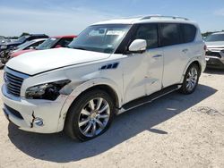 Salvage cars for sale at San Antonio, TX auction: 2013 Infiniti QX56