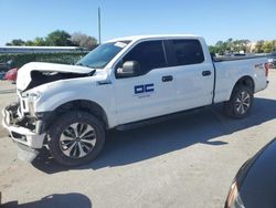 Salvage cars for sale from Copart Orlando, FL: 2018 Ford F150 Supercrew