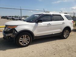 Salvage cars for sale at Houston, TX auction: 2015 Ford Explorer XLT
