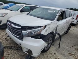 Toyota Highlander salvage cars for sale: 2015 Toyota Highlander XLE