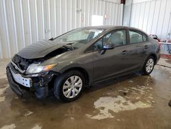 Honda Civic LX salvage cars for sale: 2012 Honda Civic LX