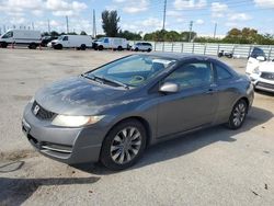 Salvage cars for sale from Copart Miami, FL: 2009 Honda Civic EX