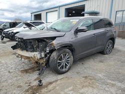 Salvage cars for sale at Chambersburg, PA auction: 2017 Toyota Highlander SE
