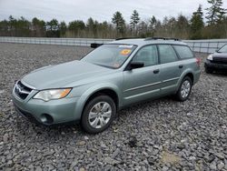Salvage cars for sale at Windham, ME auction: 2009 Subaru Outback