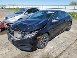 Salvage cars for sale at Mcfarland, WI auction: 2016 Honda Civic LX