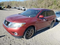 Salvage cars for sale at Marlboro, NY auction: 2015 Nissan Pathfinder S