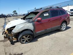 Subaru salvage cars for sale: 2013 Subaru Outback 2.5I Premium