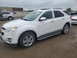 Salvage cars for sale at Kansas City, KS auction: 2015 Chevrolet Equinox LTZ