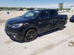 Salvage cars for sale at Kansas City, KS auction: 2018 Honda Ridgeline Black Edition