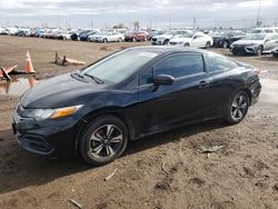 Salvage cars for sale from Copart Brighton, CO: 2015 Honda Civic EX