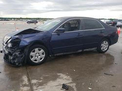 Salvage cars for sale from Copart Grand Prairie, TX: 2007 Honda Accord LX