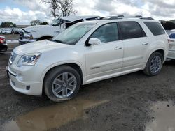 Salvage cars for sale from Copart San Martin, CA: 2011 GMC Acadia Denali