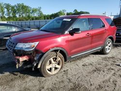 Salvage cars for sale at Spartanburg, SC auction: 2016 Ford Explorer XLT