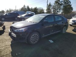 Salvage cars for sale at Denver, CO auction: 2021 Hyundai Ioniq SE