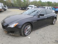 Salvage cars for sale at Waldorf, MD auction: 2015 Maserati Quattroporte S
