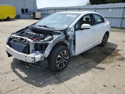 Salvage cars for sale at Windsor, NJ auction: 2015 Honda Civic EX