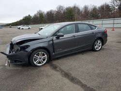Salvage cars for sale at Brookhaven, NY auction: 2018 Ford Fusion SE Hybrid