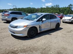 Salvage cars for sale from Copart Greenwell Springs, LA: 2012 Honda Civic LX