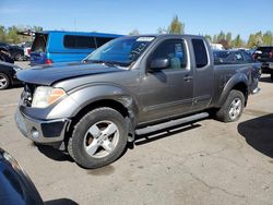 Salvage cars for sale from Copart Woodburn, OR: 2005 Nissan Frontier King Cab LE